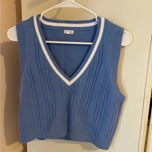 Garage blue sweater vest